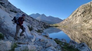 7/9/2021  John Muir Trail  셋째 날,  Palisade Lake to Lake Marjorie