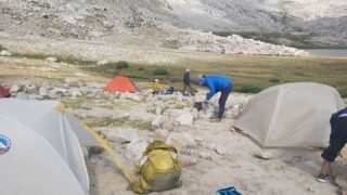 7/13/2021  John  Muir  Trail  일곱째 날, Tyndall Creek to Guitar Lake