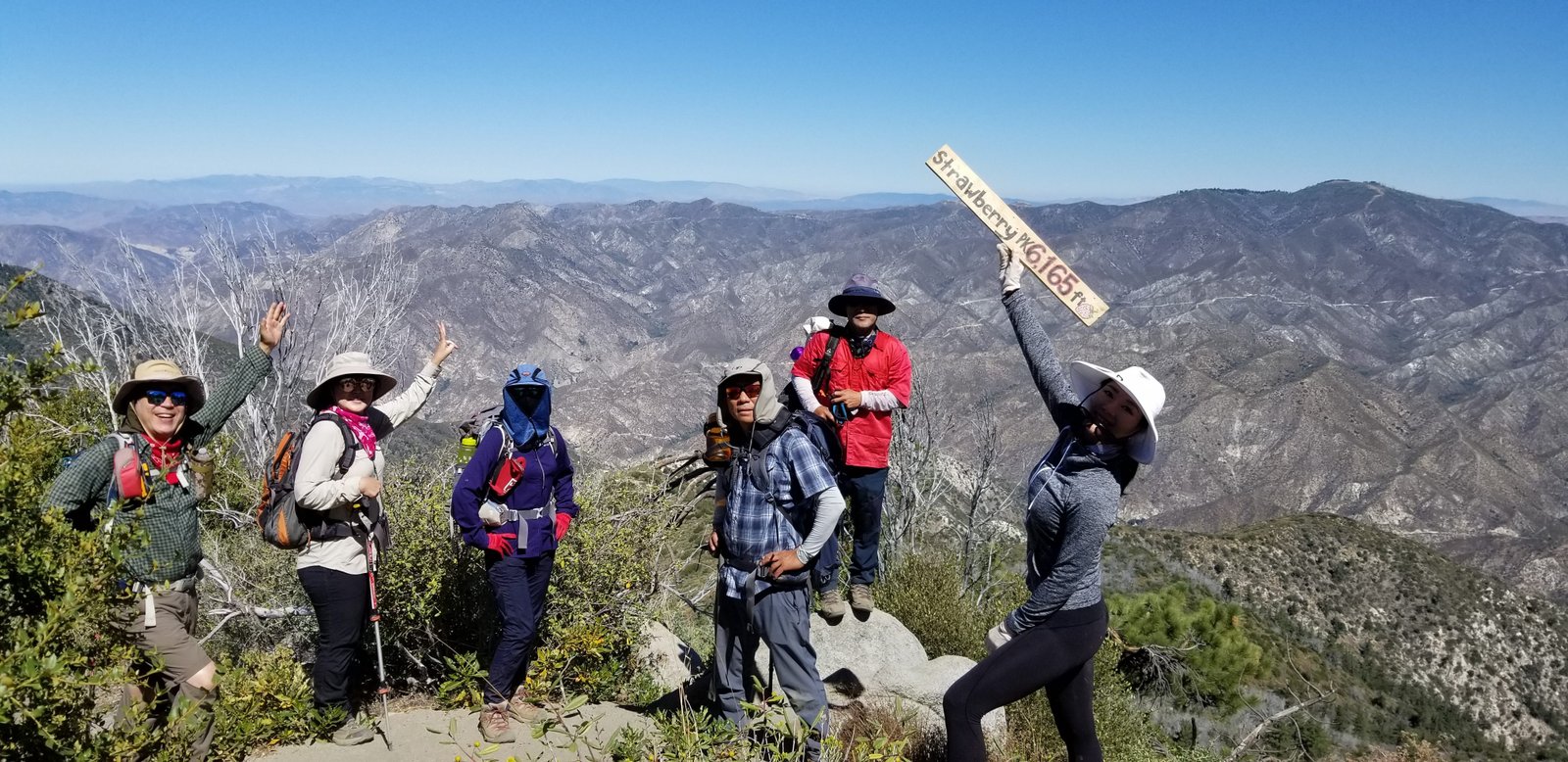 8/8//2020  Strawberry Peak (6,165 ft) via Redbox Canyon (7.2 mi)