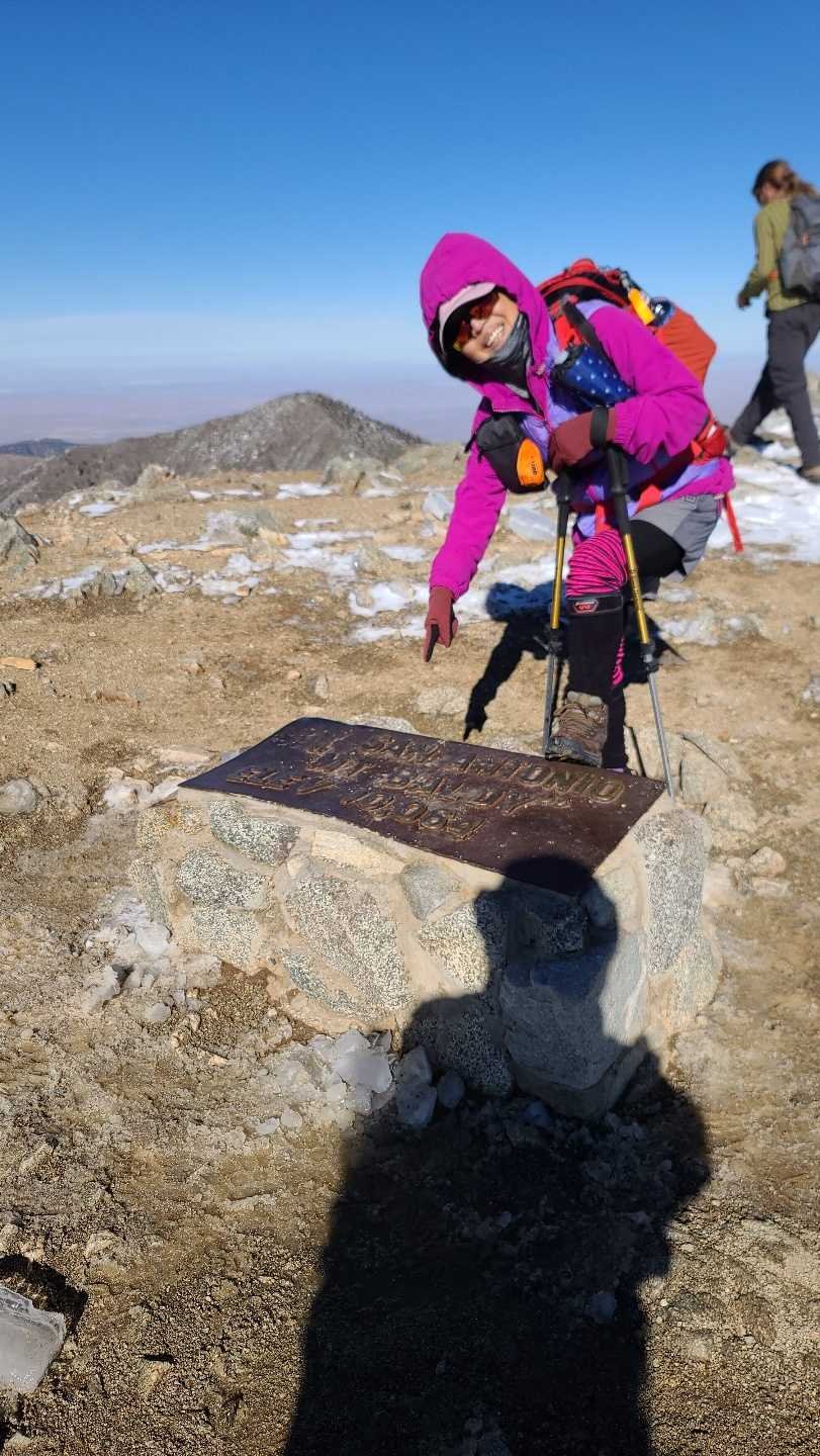 12/11/2021.    Mt. Baldy  via  Resister Trail  (  7.8 mi, 3,900 ft gain  )